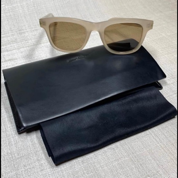 Saint Laurent nude plastic frame sunglasses - Picture 1 of 7